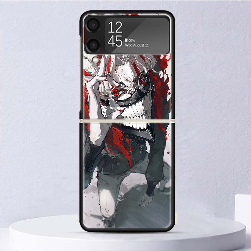 Anime D-Dandadans Okarun Shockproof Case For Samsung Galaxy Z Flip 7 6 5 4 3 5G Phone Cover Z Flip3 Flip4 Flip5 Flip6 Flip7 Shel