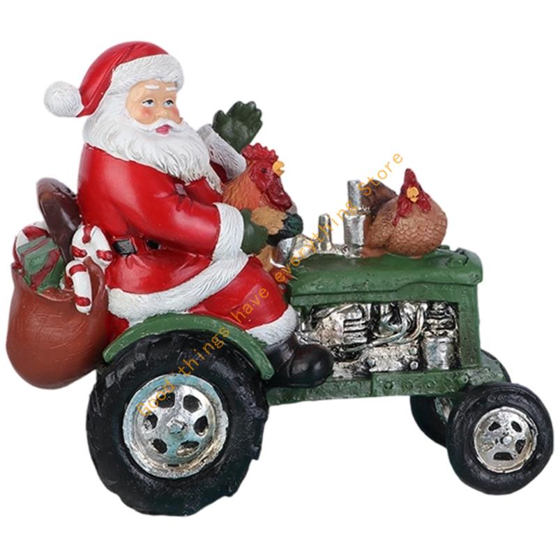 Santa Clauses Statue Christmas Decorative Figurines for Holiday Party Home Decors Christmas Figurine Figure Decorations 55KF