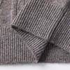 Men's Cashmere Blend Thick Cable Knit Pullover Sweater