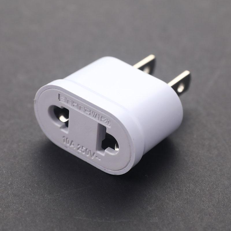 Us Plug To Eu Plug Round And Flat Dual-Purpose Conversion Plug Converter Socket