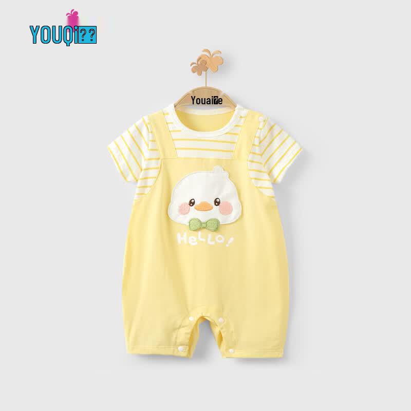 Youqi Infant Summer Breathable Cotton Romper