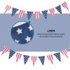 Independence Day Pull The Flag Festival Banner National Pendant Decorative Hanging Bunting Linen
