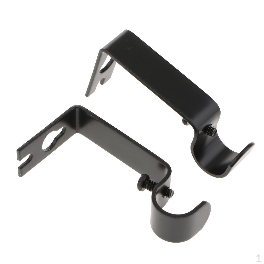 2 Adjustable Curtain Rod Holder for Bedroom