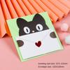 6PCS Bear Rabbit Blessing Thank Envelope Ins Cartoon Greeting Card  Valentine's Day Gifts