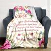 Nurse'S Legacy Blanket Personalized Name Soft Warm And Versatile For Sofa Bed Office And Travel Machine Washable Comfortable In All Seasons Best
