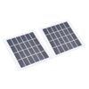 2 Pcs Portable Solar Panel 2W 6V Mini Solar Cells High Conversion Efficiency for Household Lighting