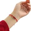 Women's Crystal Red Agate Bracelet for Besties, Couples, and Students - Woven Red String for Good Fortune and Peace.