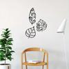 3pcs Metal Leaf Wall Pediments – Decorative Wall Art with Three Leaves. Ideal for Children's Rooms, Nurseries, and Kindergartens