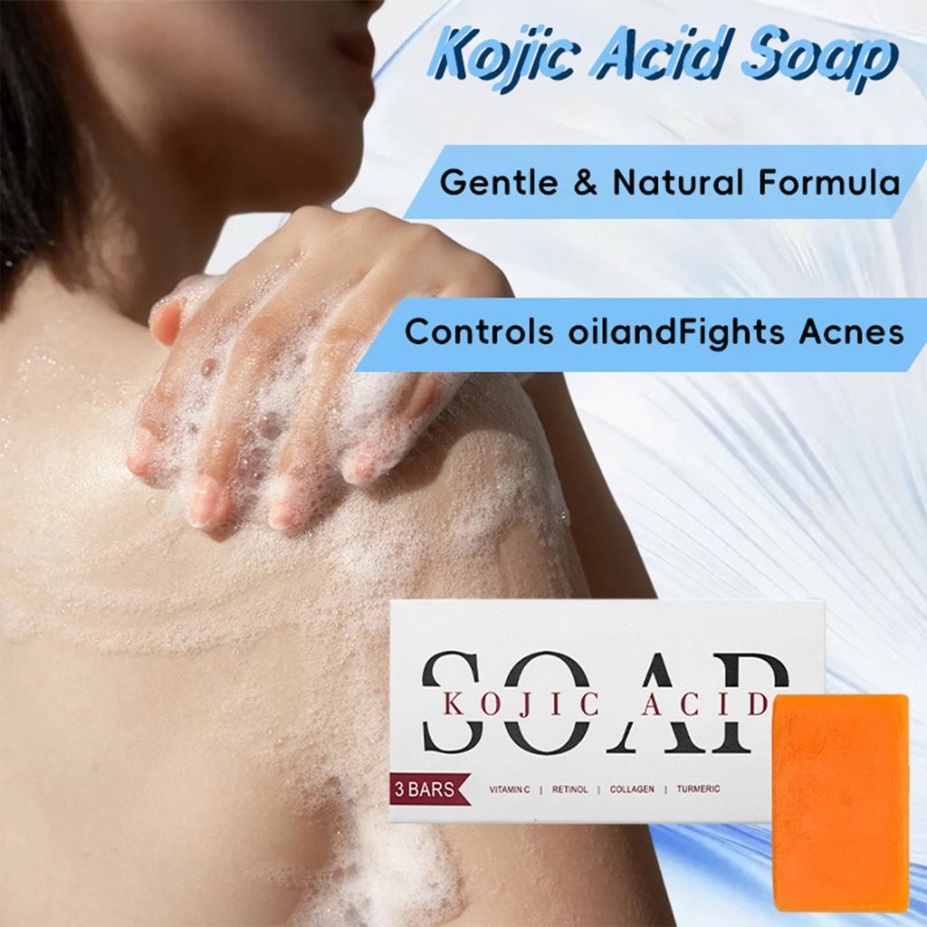 Kojic Brightening Soap Cleanses Pores, Reduces Wrinkles, Brightens The Skin And Deeply Nourishes The Skin