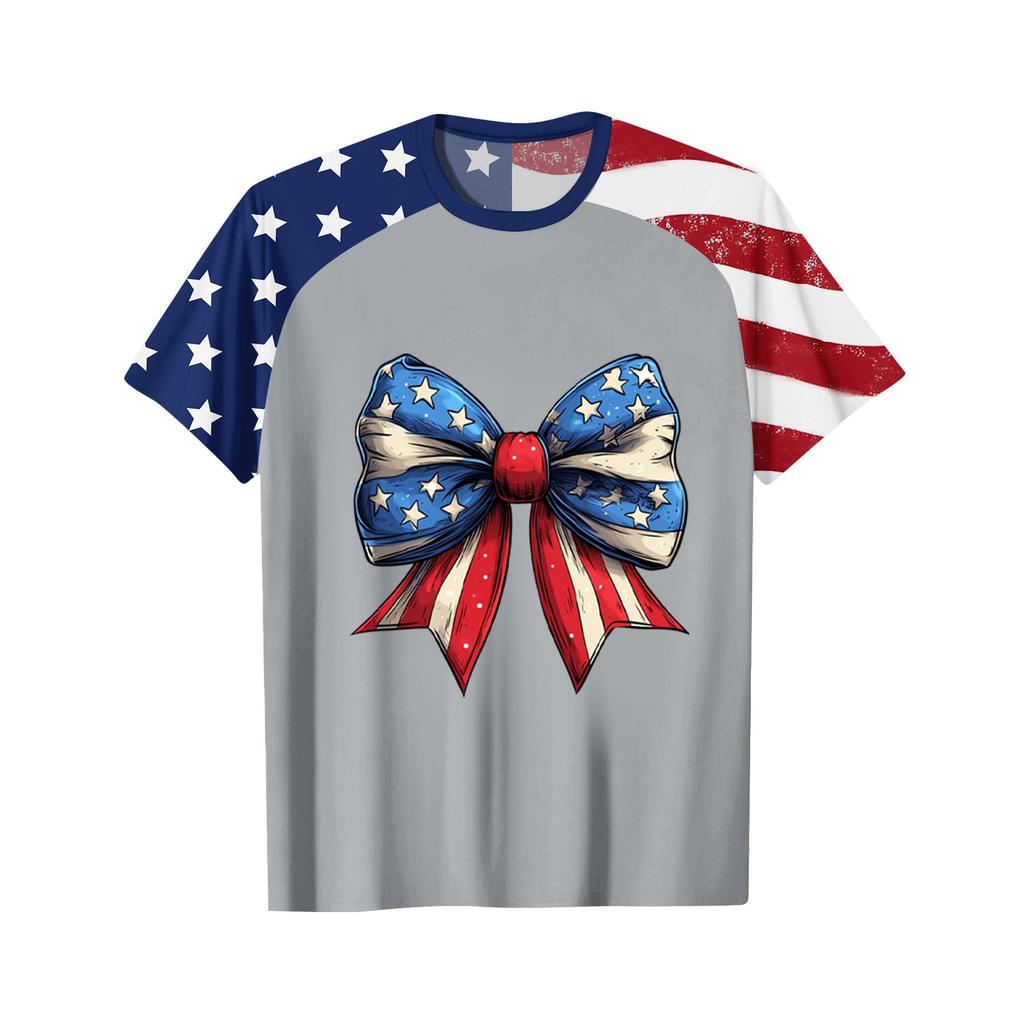 Women's Fashion Casual Printed Round Neck Raglan Sleeve T-Shirt Top T-Shirt Top Top