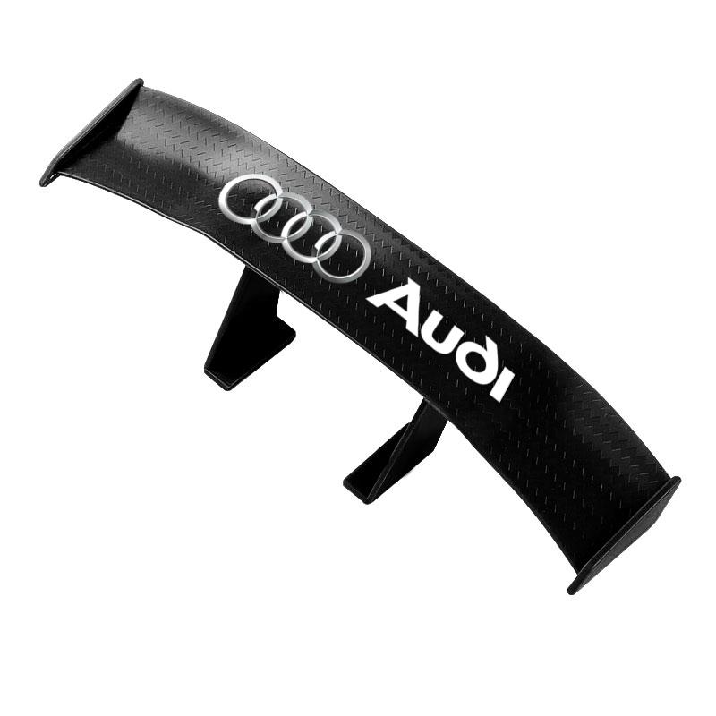 Car Rear Spoiler Mini Spoiler Wing Small Tail Emblem Sticker Decoration For TT Q3 Q5 Q7 Q8 B5 B6 B7 B8 B9 Q7 8P 8V 8L A3 A4 A5 A6 A7 A8 8L R8
