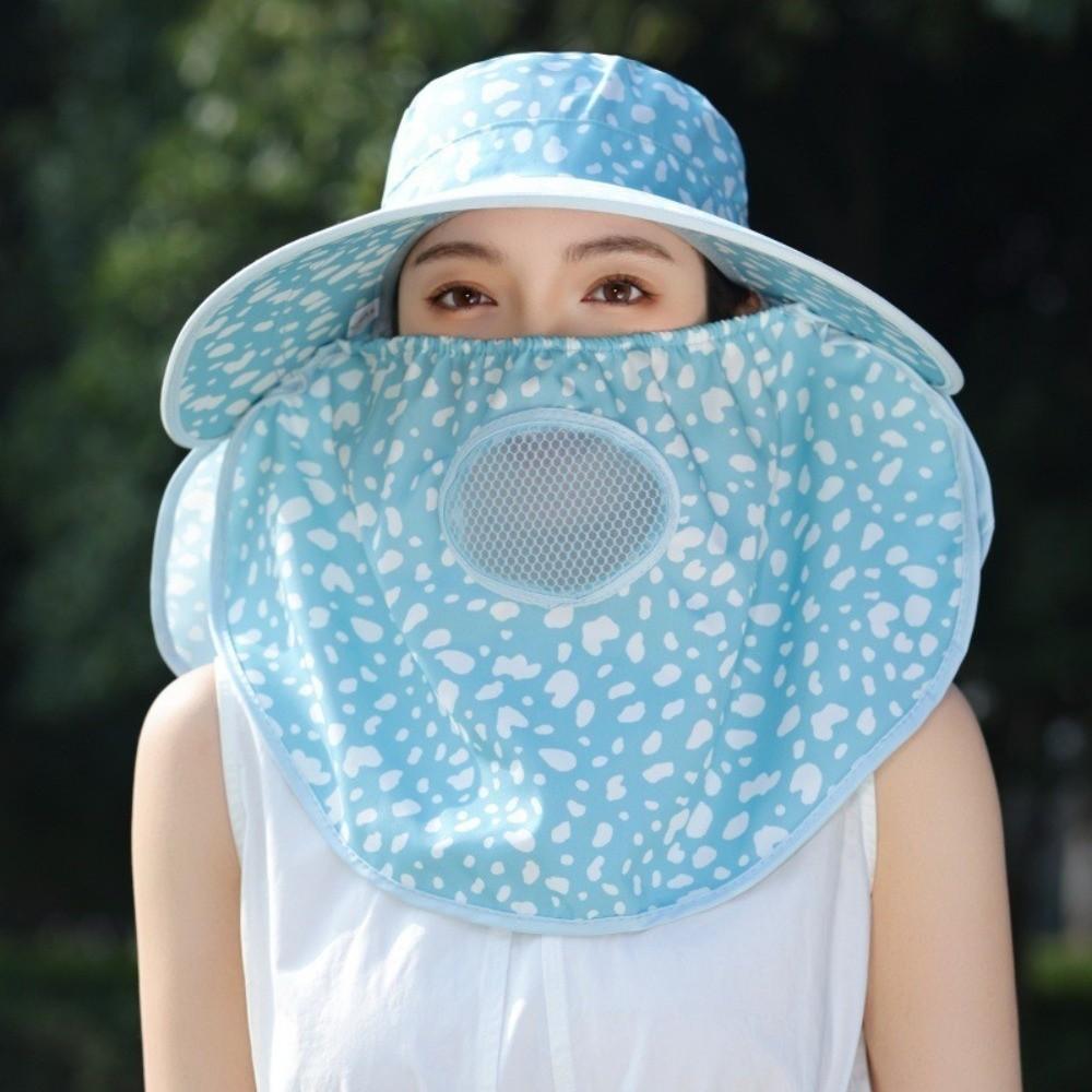 Modischer UPF 50+ Sonnenhut Für Damen Anti-UV Breiter Rand Sonnenschutzkappe Sommer Nackenschutz Fischerhut Für Outdoor-Sportarten