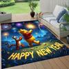 1pc Winnie The Pooh Pattern Area Rug Soft Flannel Floor Mat for Living Room,Office,Bedroom and Carpet