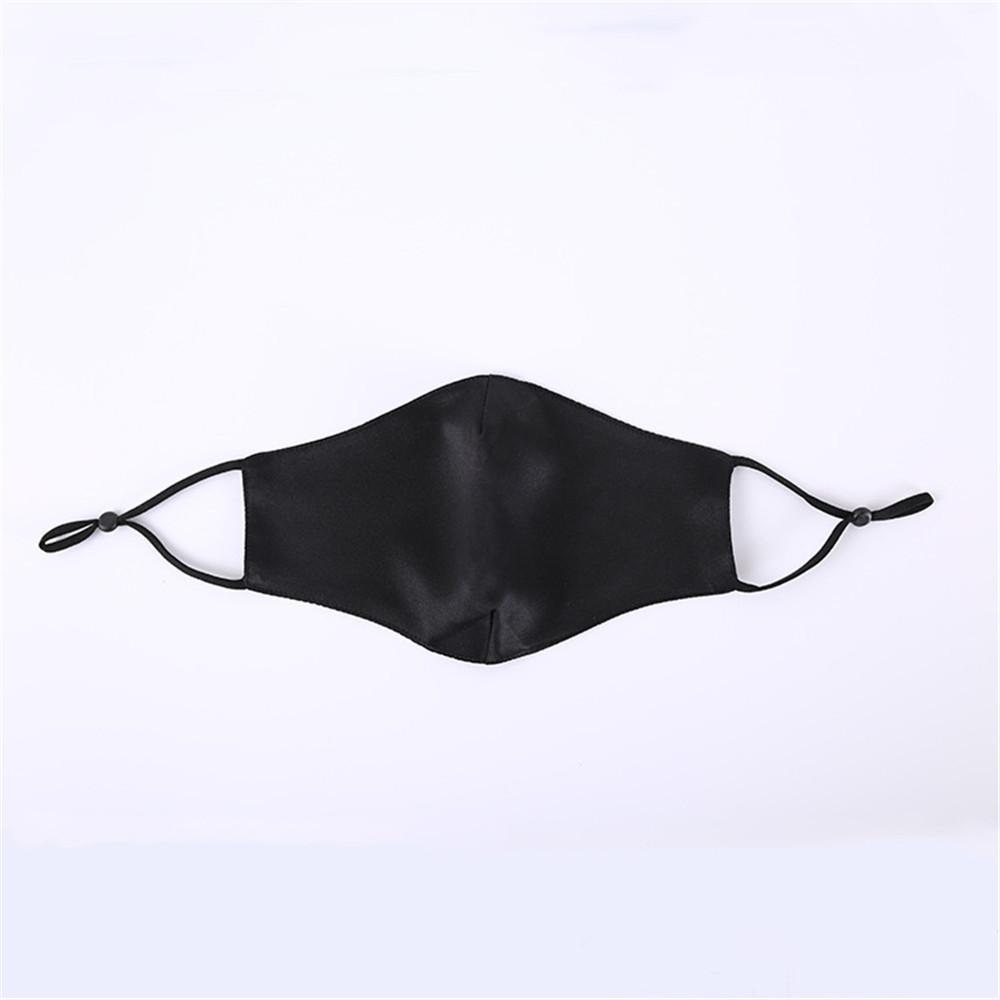 2pcs Double Layer Mask Ice Silk For Adult Four Seasons Sunscreen Breathable Mask