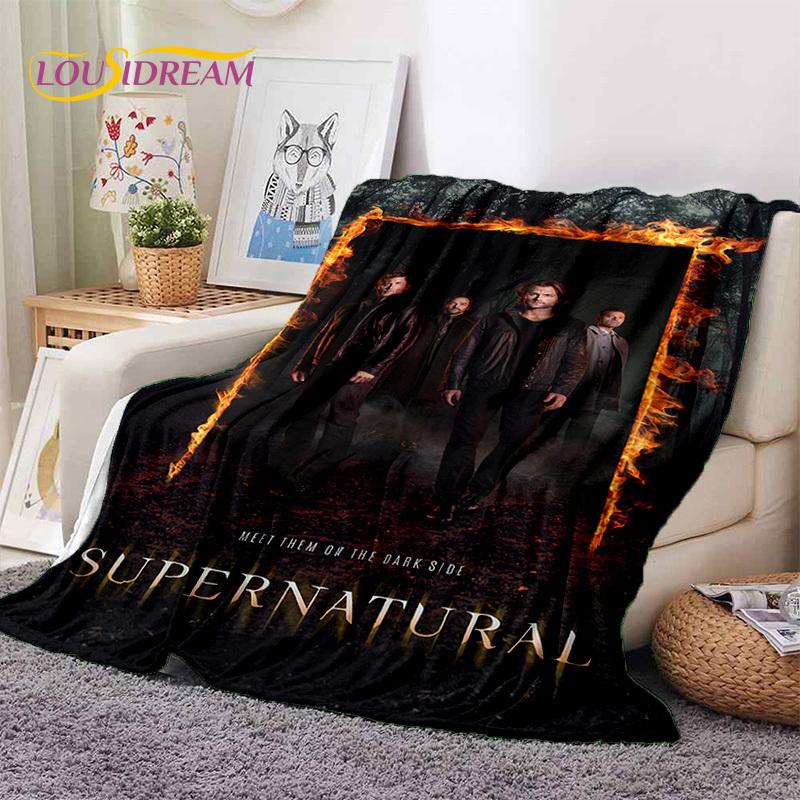SPN Nejnovější Nadpřirozený Dean Sam Měkké Flanelové Deky, Přehoz Pohodlná Deka na Piknik Postele Pohovku Domácí Ložnice Dárek