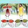 Charming Insect Costume Wings Set For Kids And Adults Featuring Ladybug And Bee Styles