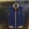 Men's Trendy Lightweight Luxury Sleeveless Zipper Vest: High-End Comfort with Simple, Solid Color Design