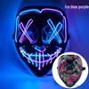 LED Luminous Halloween V for Vendetta Mask - Black Ghost Face Party Prop