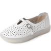 Fashion GKTINOO 2025 Genuine Leather Shoes Hollow Out Women Ballet Flats Summer Women's Solid Soft bottom Shoes Woman Slip On Loafers