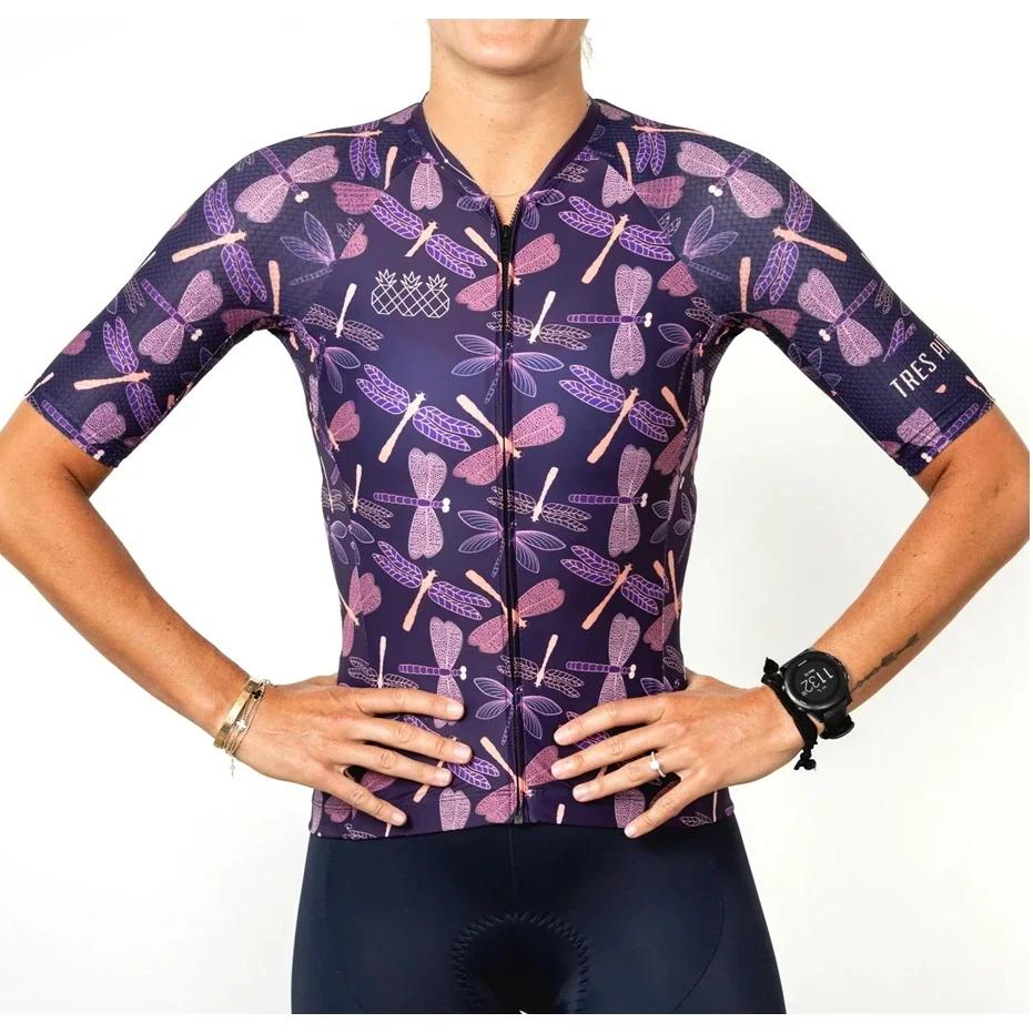 Tres Pinas Top Maglia da Donna Abbigliamento da Ciclismo Ciclismo Mtb Abbigliamento Maglia Ciclismo Estiva Maniche Corte Aerodinamiche Pantaloncini Uniforme Squadra Outdoor