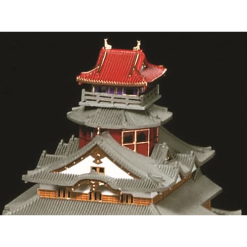 Doyusha 1/360 Japanese Famous Castle Standard Azuchi Castle Plastic Model S-26 Molded Color