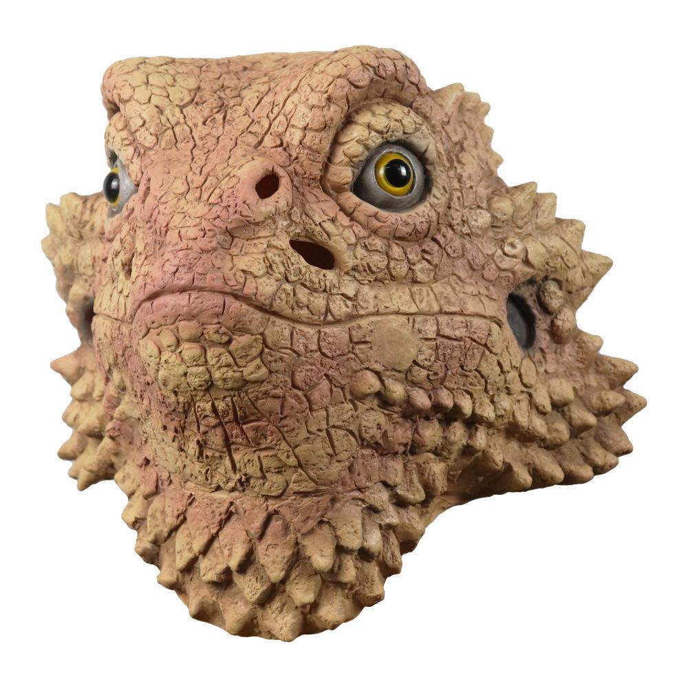 Lizard Mask Cute Animal Headgear Cartoon Anime Latex Headgear Halloween Bar Performance Props