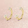 2 PCS C Shaped Nose Ring Stainless Steel Daith Piercing Jewelry Cartilage Helix Earrings  Women