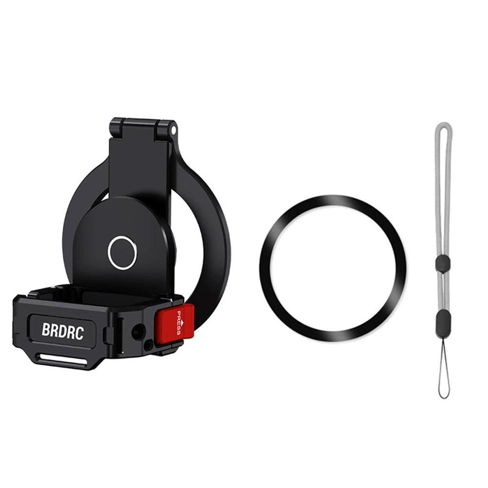 

For DJI Osmo Pocket 3 Magnetic Expansion Bracket Fixed Mount Stand V-log Selfie Stand Hand Holder With Universal 1/4 Screw Hole чорний