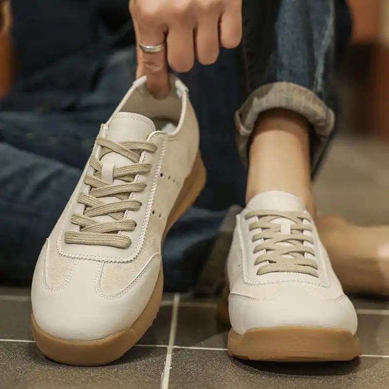 Round Nose Low Sneakers Men's Vip Casual Men's Shose Shoes 12 Size Sports 2025summer Retro Novelty Super Comfortable