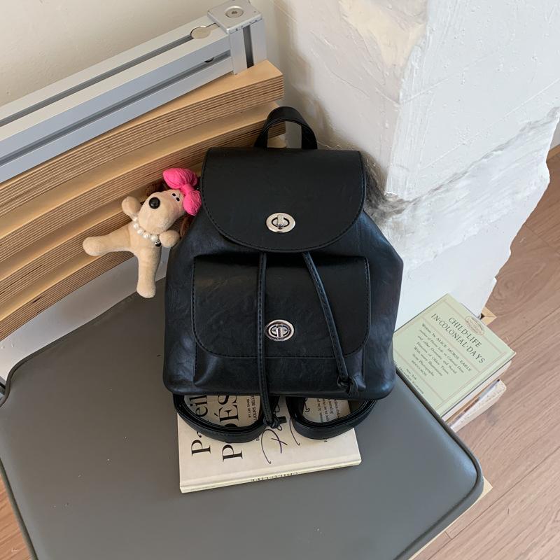 Retro Backpack Women's Fashion Leisure Niche Student Class Bag High Value Bucket Bag Travel Small Backpack