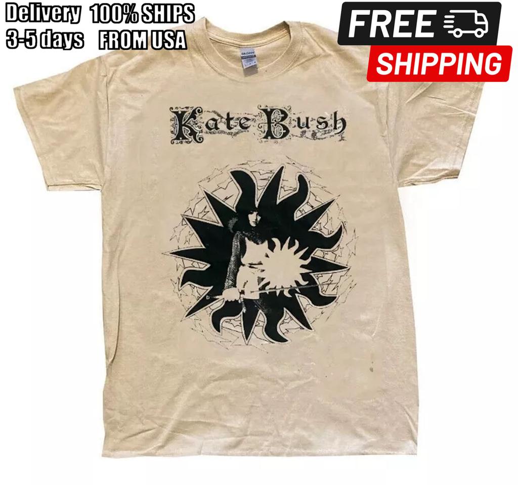 Kate Bush Albumy z lat 90. Trasa Koncertowa Graficzny Piaskowy T-shirt Unisex NH7370