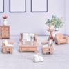1Pc Dollhouse Miniature Furniture Mini Furnishing Bed Sofa Chair Scene Model Micro Landscape Fairy Garden Ornament Kids Toy