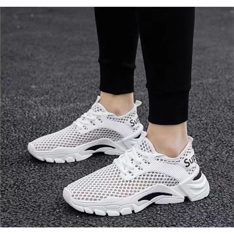 Herrenschuhe, Atmungsaktive Mesh-Schuhe, Herren Sport-Freizeitschuhe mit dicker Sohle, Vielseitige Herrenschuhe mit niedrigem Schaft