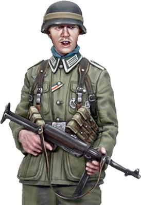Alpine Miniatures WWII German Panzergrenadier NCO with MP40 Resin Kit AM35330 1/35 (Person)