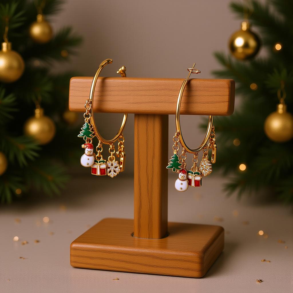 Christmas Snowman Leaf Earrings for Women Fashion Dangle Drop Earrings Christmas Holiday Party Jewelry Gift