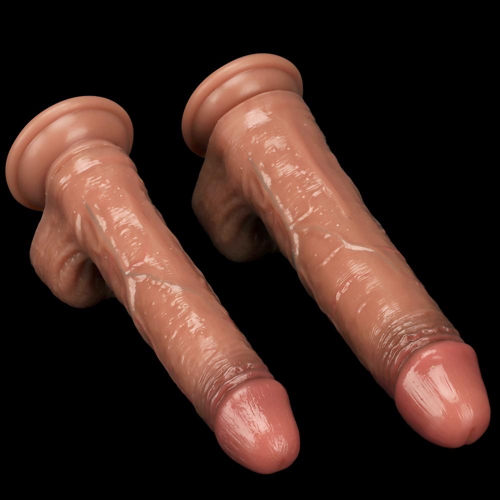 Realistic Soft Liquid Silicone Simulation Dildo Female Masturbator Adult Sex Toy Realistic Penis Strap on Cock