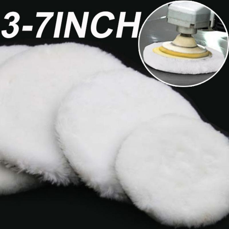 Wool Polishing Pad Scratch Removal for Compound and Polish Polishing and Waxing Pad Kit Auto Detailing Tools DIY Car Waxing