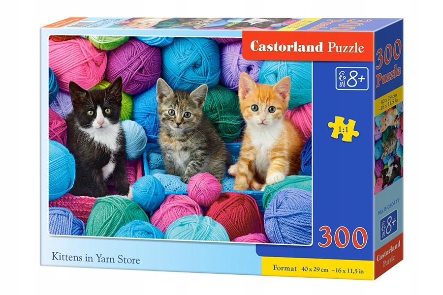 Puzzle 300 B-030477 Kittens in Yarn Store