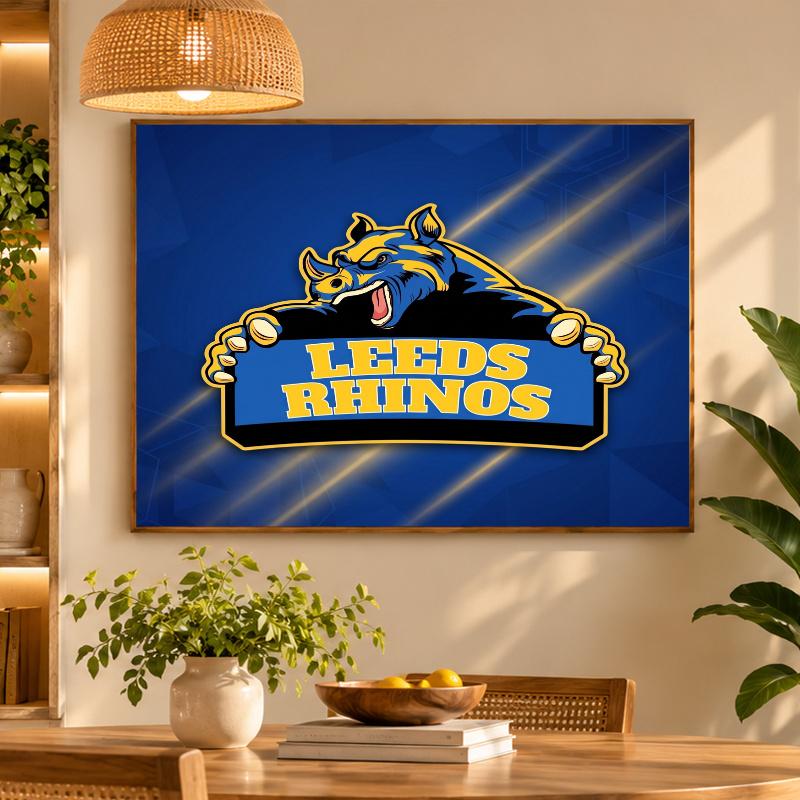 5D Diamond Painting Leeds Rhinos DIY Full Drill Diamond Art Kit Home Decoration