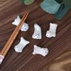 Nekomiko Ceramic Spoon Rest Chopstick Rest 5-Piece Set