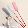 Fuzzy Touch Pet Interactive Stick Faux Rabbit Fur Cat Playing Training Toys Cat Teaser Stick