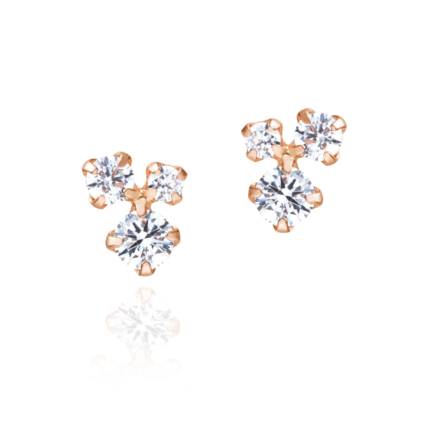 

K10 pink gold earrings 151136553126 canal4℃ (PG)
