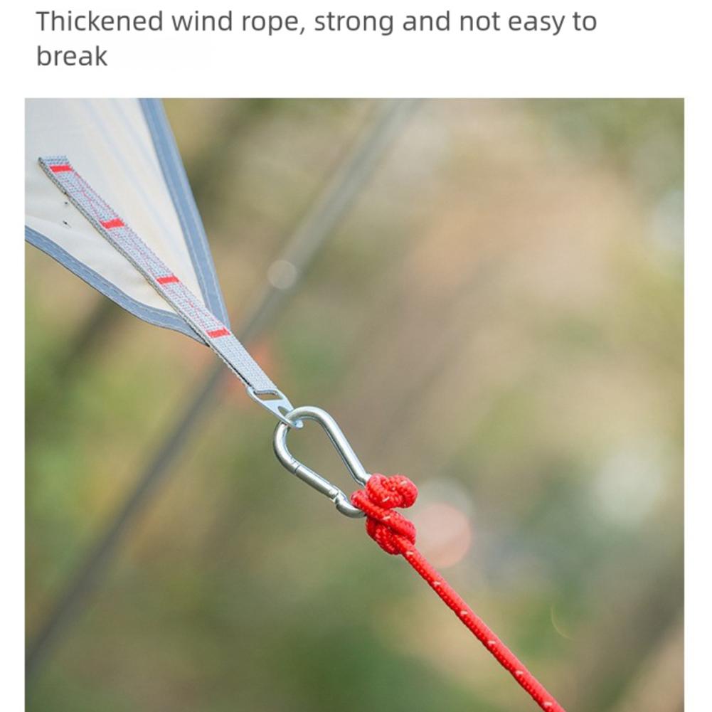 5M Length Adjustable Lanyard Pulley Hook Tent Fastener