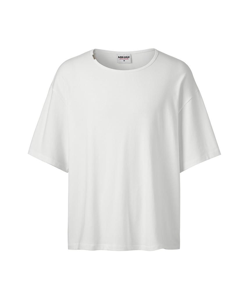 Mihag Metal Clip U-Neck T-Shirt (White)