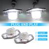 2pcs Car LED License Plate Lights for Honda Fit Jazz Odyssey Sylphy CRV PRV,Lamp Xenon White 6000k Cars Accessories