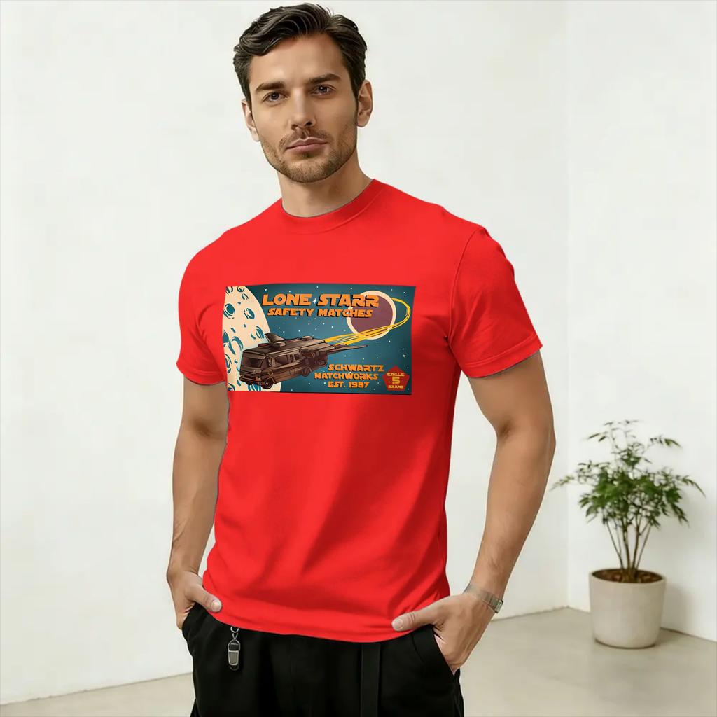 Unisexs TShirt Spaceballs Movie Vintage Pure Cotton Tees Short Sleeve T Shirts Crewneck Clothes Graphic