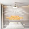 With Remote Control LED Ceiling Fan Light 3 Speeds Wind Silend Motor 30/40W Ceiing Fan Lamps Tricolor Dimmable Ceiling Fan Lamp
