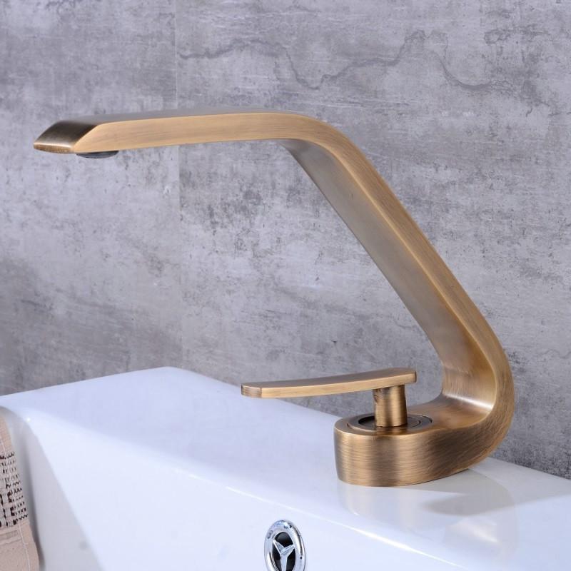 

Смеситель для раковины Tuqiu, современный смеситель для ванной комнаты, черный матовый смеситель для раковины, однорычажный смеситель для горячей и холодной воды