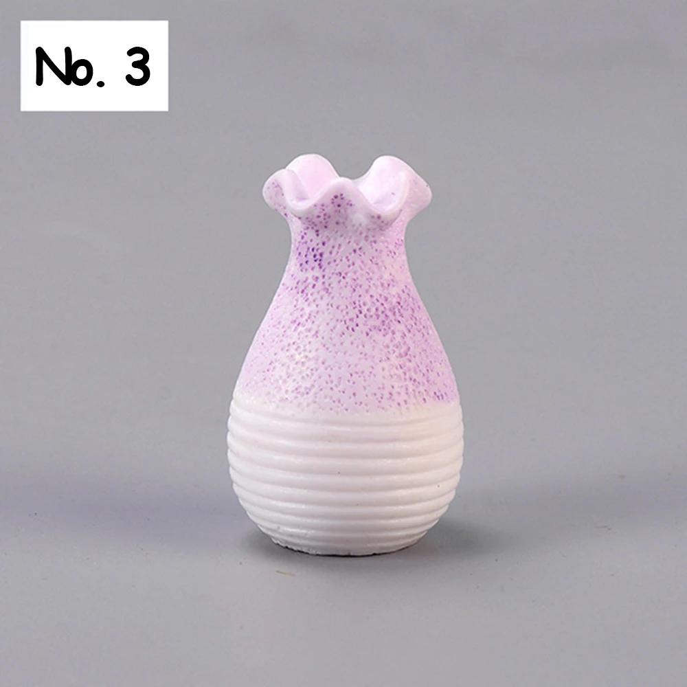 1 st harts vas miniatyr blomkruka liten mun vas prydnad mikro landskap älvträdgård dekor DIY hantverkstillbehör växtkruka