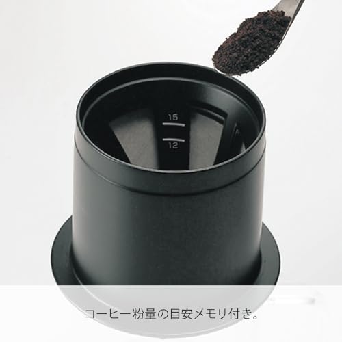 Hario "Cafeor" Mesh Coffee Dripper, Size 01, Black